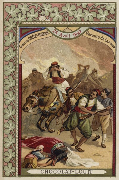 Rout des Grecs à Larissa, guerre gréco-turque, 24 avril 1897 - French School