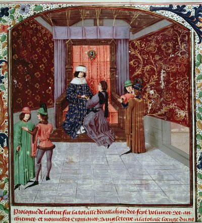 Édouard IV recevant le livre de l
