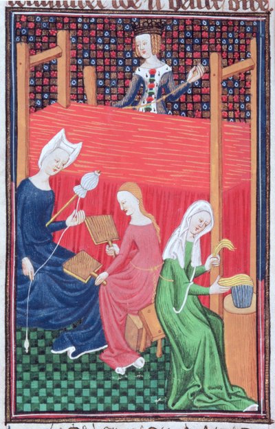 Roy 16 G V f.56 Gaia Caecilia ou Tanaquil, avec métier à tisser et femmes filant, de 