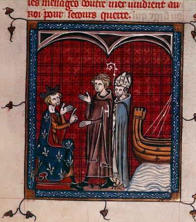 Le roi Philippe II et le patriarche, illustration de 