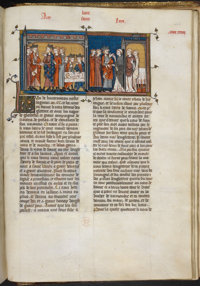 Henri III rend visite à Louis IX, et Henri III à Saint-Denis, page de 