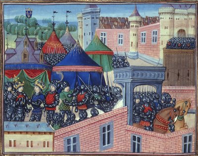 Les rois de France et de Sicile avec leurs armées devant Metz, de 