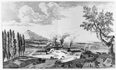 Fonderie royale au Creusot en 1787 - French School