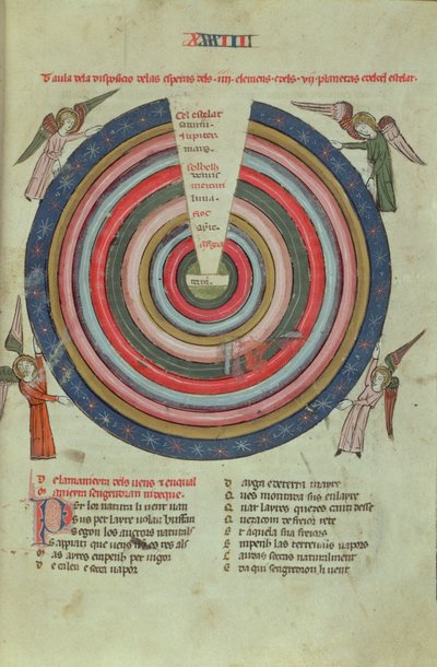 Diagramme cosmologique, début du XIVe siècle - French School