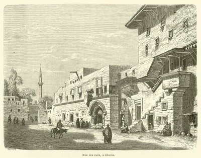 Rue des Juifs, à Rhodes - French School