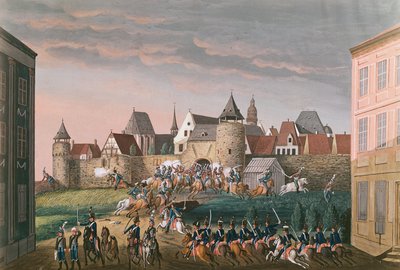 Ruée des troupes impériales à Hoscht, 28 août 1800 - French School
