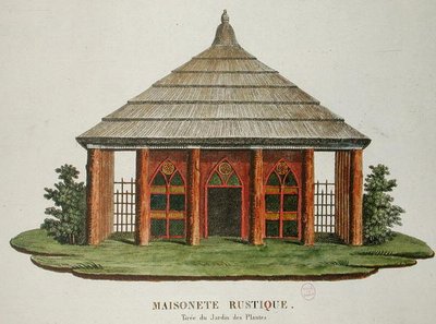 Maison rustique dans le Jardin des Plantes, Paris - French School