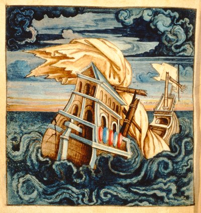SMM2 p.11 Naufrage, du Théâtre des Vices et Vertus, par Jan van der Noot (c.1539-95) - French School