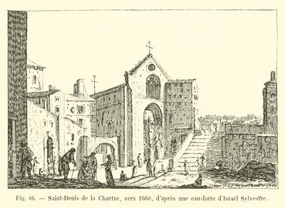 Saint-Denis de la Chartre, vers 1660, d