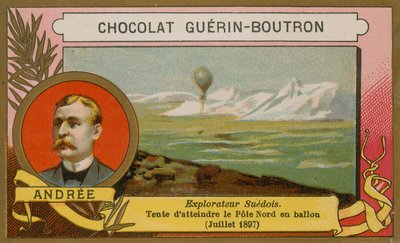 Salomon August Andrée, explorateur suédois du 19ème siècle - French School