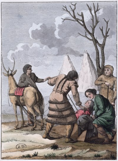 Mariage Samoyède, 1811 - French School