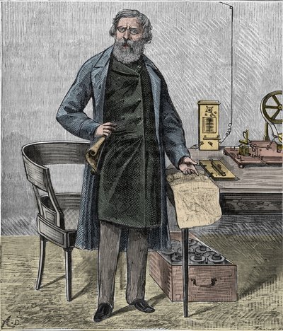 Samuel F. B. Morse, artiste américain et inventeur du code Morse - Portrait de l