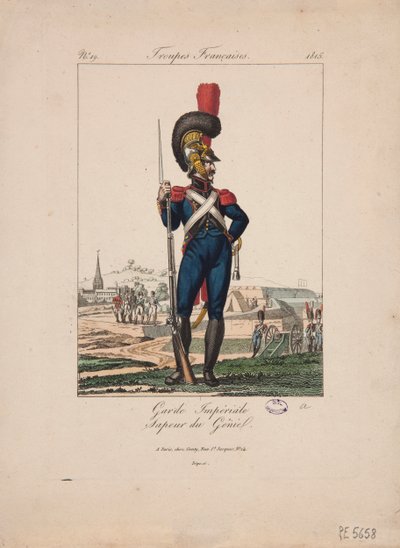 Sapeur de la Garde Impériale, Troupes Françaises, no.19 - French School