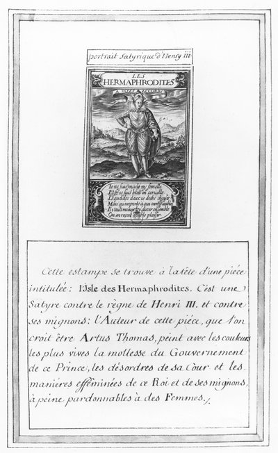 Portrait satirique de Henri III, de 