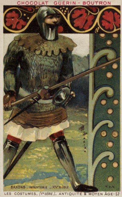 Fantassin saxon, 14ème siècle - French School