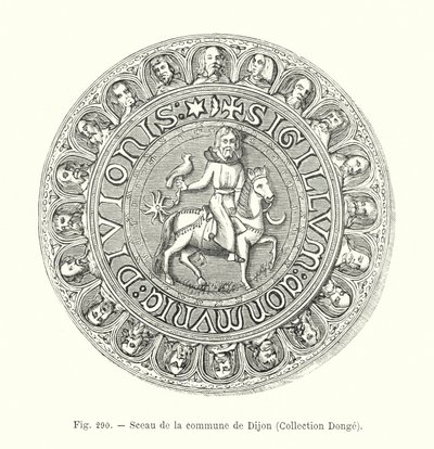 Sceau de la commune de Dijon, Collection Donge - French School