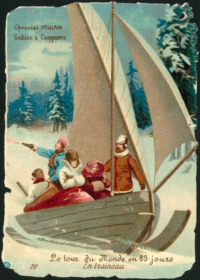 Scène de Le Tour du monde en quatre-vingts jours, de Jules Verne - French School