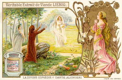 Scène de la Divine Comédie, par Dante Alighieri - French School
