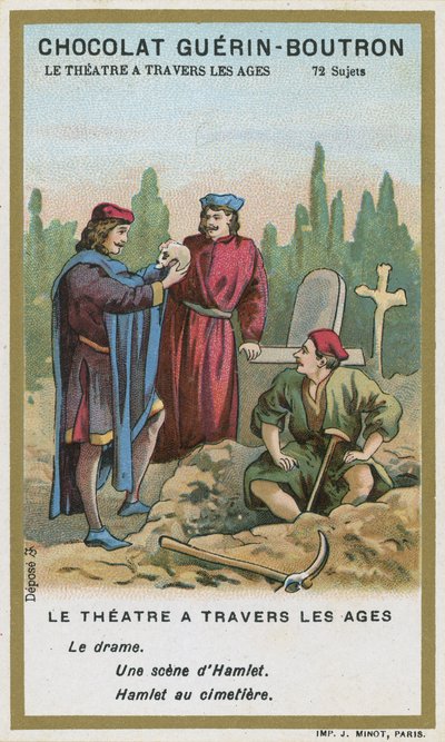 Scène de Hamlet, par William Shakespeare - French School