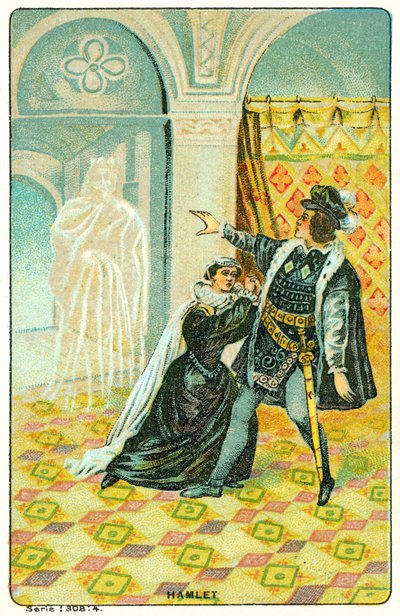 Scène de Hamlet de Shakespeare - French School