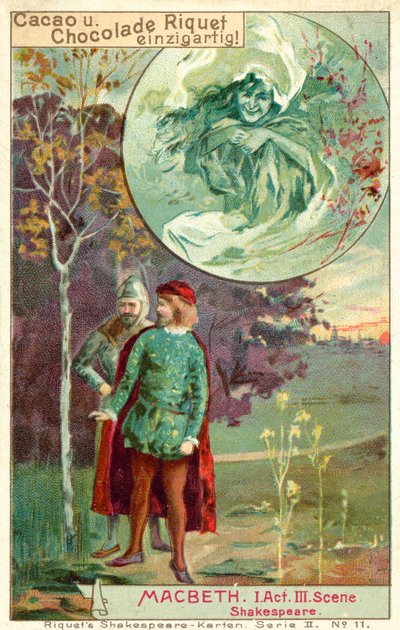 Scène de la pièce Macbeth de Shakespeare - French School