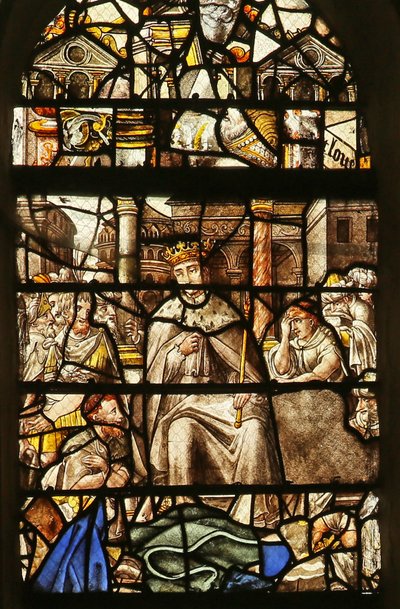 Scène de la vie de Saint Louis : rendre justice - French School