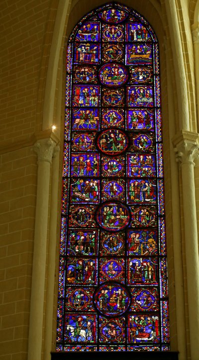 Scène de la vie de Saint Martin, cathédrale de Chartres - French School