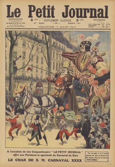 Scène du Carnaval de Nice - French School