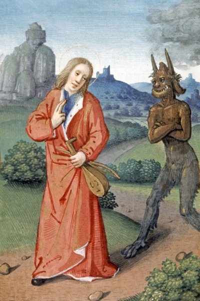 Scène de tentation - French School