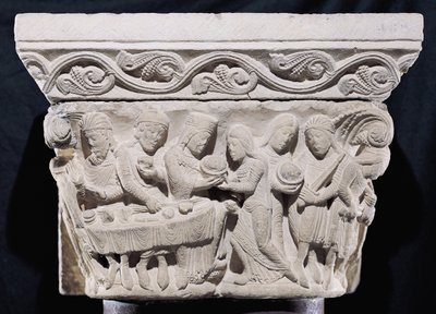 Scènes de la mort de Saint Jean-Baptiste, relief d