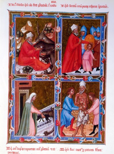 Scènes de la vie de Saint Blaise, fac-similé d