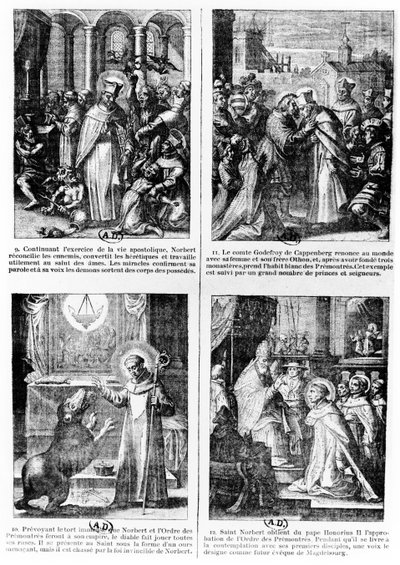 Scènes de la vie de Saint Norbert, fondateur de l