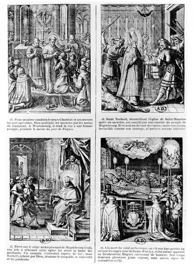 Scènes de la vie de Saint Norbert, fondateur de l