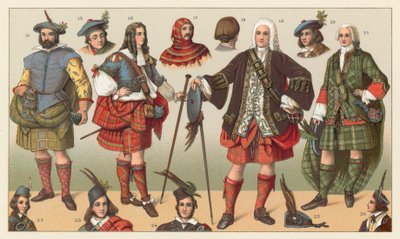 Costume écossais - French School
