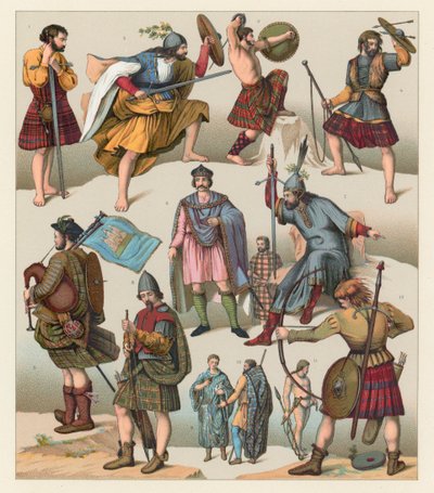 Costume écossais - French School
