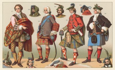 Costume écossais - French School