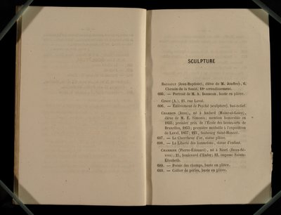 Chapitre de sculpture, du Salon des Refusés - French School