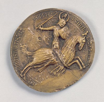 Sceau de Jean IV le Vaillant (1341-99) Duc de Bretagne - French School