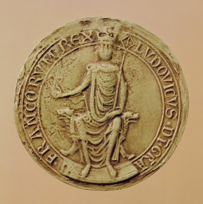 Sceau de Louis VIII (1187-1226) - French School