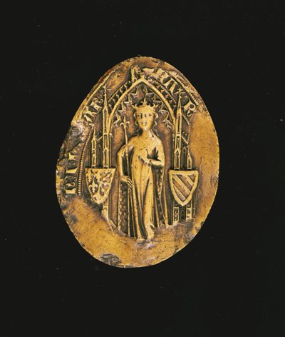 Sceau de Marguerite de Bourgogne (1290-1315) 1311 - French School