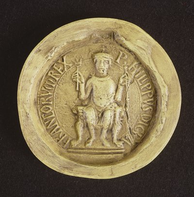 Sceau de Philippe I (1052-1108) 1082 - French School
