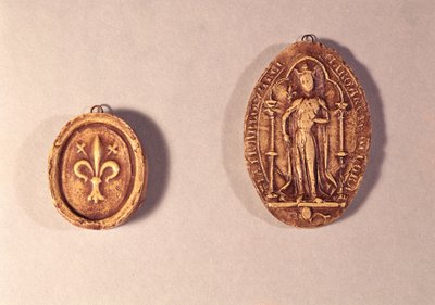 Sceaux de Marguerite de Provence (1221-95) 1284 (cire) - French School