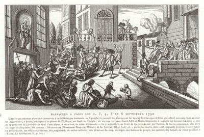 Massacres de septembre, Paris, Révolution française, 1792 - French School