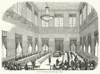 Session de la Tagsatzung, la Diète fédérale suisse, à Zurich - French School