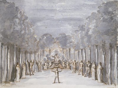 Décor de scène pour un opéra, d