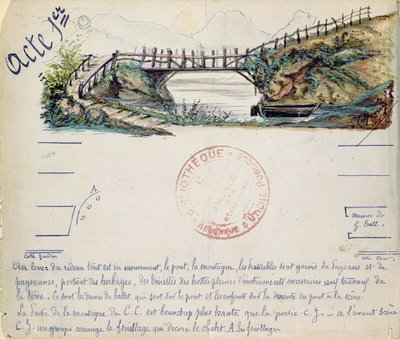 Décor de scène pour l