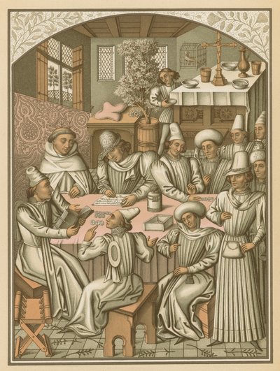Règlement de comptes par la Confrérie de Charité-Dieu et Notre-Dame de la Récupération de Rouen, 1466 - French School