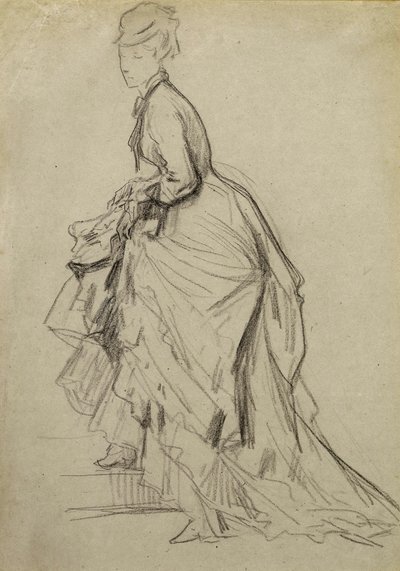 Montrant une cheville, vers 1880 - French School