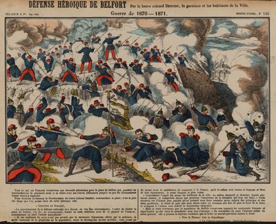 Siège de Belfort, Guerre franco-prussienne, novembre 1870 - février 1871 - French School