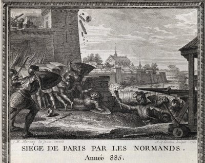 Siège de Paris par les Normands, année 885. Gravure des « Figures de l